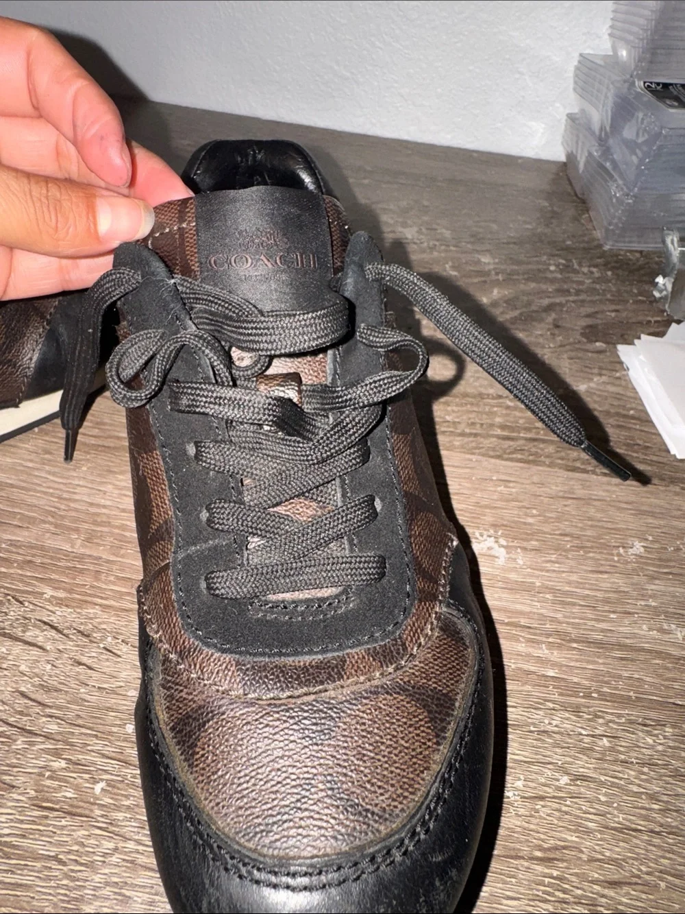 Women's Fashion Sneakers in Brown and Black - COACH